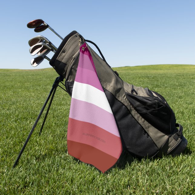 Toalla De Golf Comunidad femenina de la bandera del orgullo lésbi (Verde)