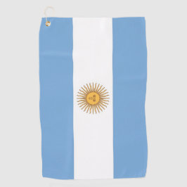 Toalla de golf con bandera argentina