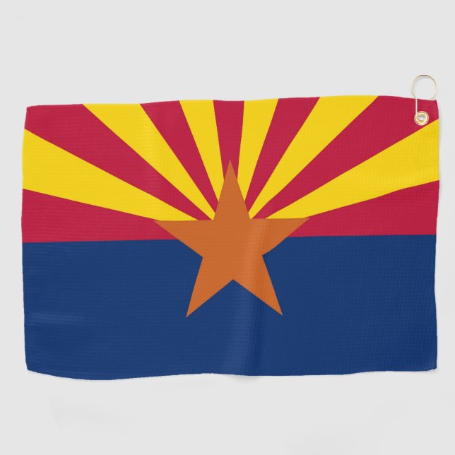 Toalla de golf con bandera de Arizona, Estados Uni (Horizontal)