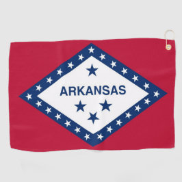 Toalla de golf con bandera de Arkansas, Estados Un