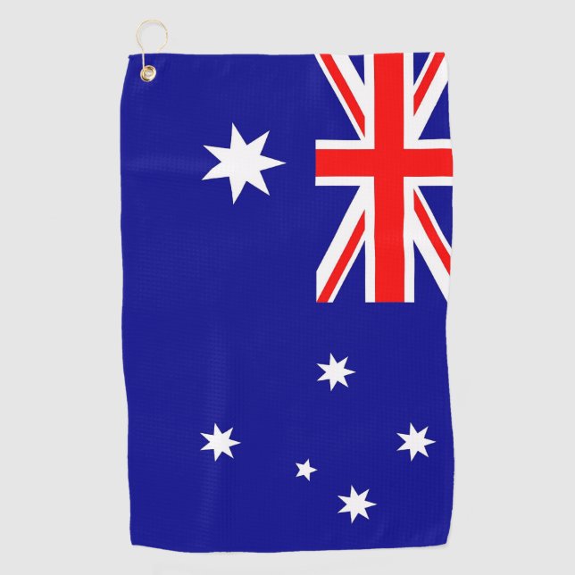 Toalla de golf con bandera de Australia (Anverso)
