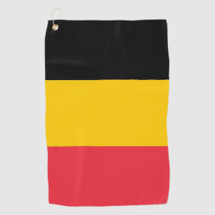 Toalla de golf con bandera de Bélgica