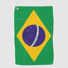 Toalla de golf con bandera de Brasil