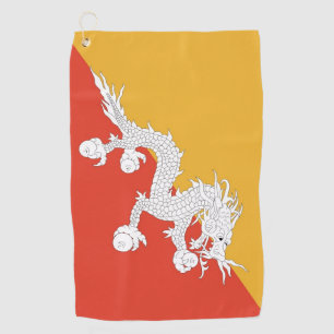 Toalla de golf con bandera de Bután