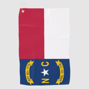 Toalla de golf con bandera de Carolina del Norte