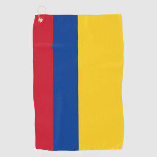 Toalla de golf con bandera de Colombia