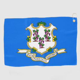 Toalla de golf con bandera de Connecticut, Estados
