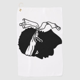 Toalla de golf con bandera de Córcega