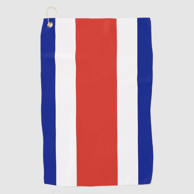 Toalla de golf con bandera de Costa Rica (Anverso)