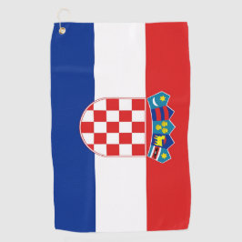 Toalla de golf con bandera de Croacia