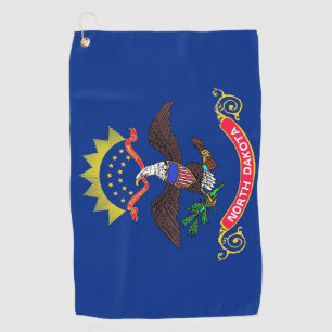 Toalla de golf con bandera de Dakota del Norte