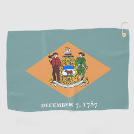 Toalla de golf con bandera de Delaware, Estados Un