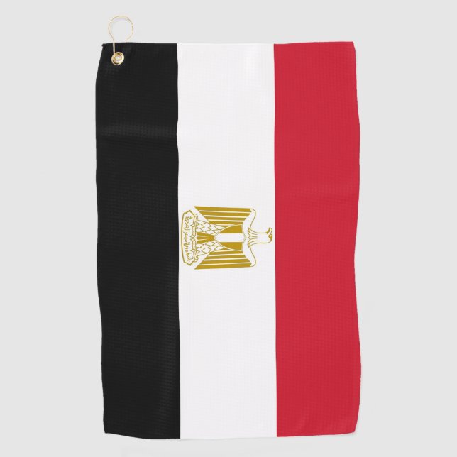 Toalla de golf con bandera de Egipto (Anverso)