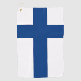 Toalla de golf con bandera de Finlandia