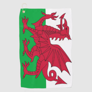 Toalla de golf con bandera de Gales, Reino Unido