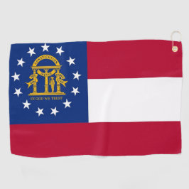 Toalla de golf con bandera de Georgia, Estados Uni