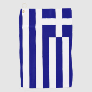 Toalla de golf con bandera de Grecia