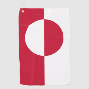 Toalla de golf con bandera de Groenlandia