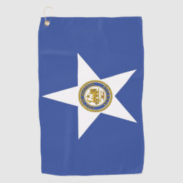 Toalla de golf con bandera de Houston City, Estado
