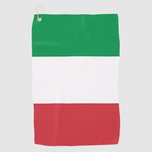 Toalla de golf con bandera de Italia (Anverso)