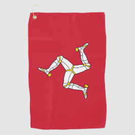 Toalla de golf con bandera de la Isla de Man, Rein
