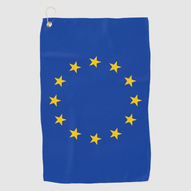 Toalla de golf con bandera de la Unión Europea (Anverso)