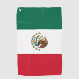 Toalla de golf con bandera de México