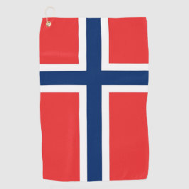 Toalla de golf con bandera de Noruega