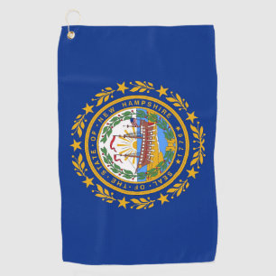 Toalla de golf con bandera de Nuevo Hampshire
