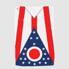 Toalla de golf con bandera de Ohio, Estados Unidos