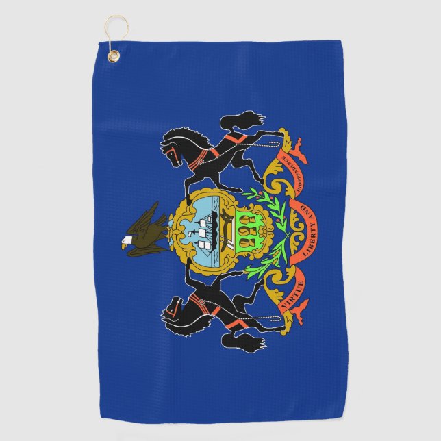 Toalla de golf con bandera de Pennsylvania, Estado (Anverso)