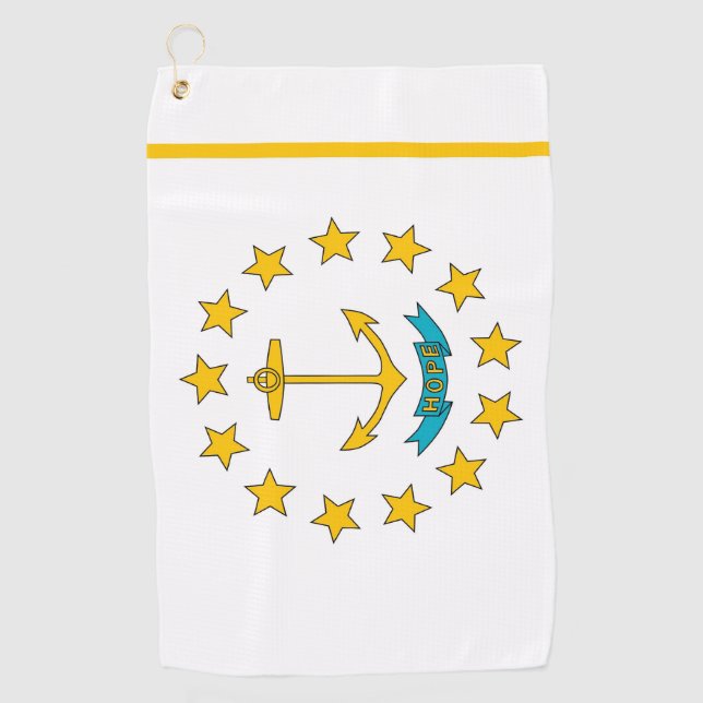 Toalla de golf con bandera de Rhode Island, Estado (Anverso)