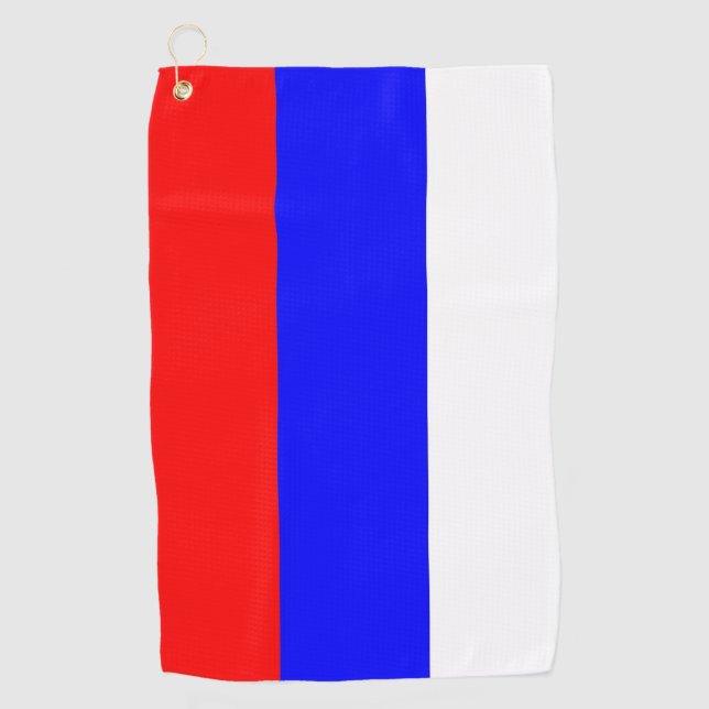 Toalla de golf con bandera de Rusia (Anverso)