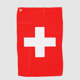 Toalla de golf con bandera de Suiza