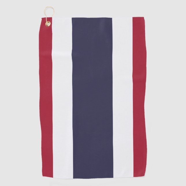 Toalla de golf con bandera de Tailandia (Anverso)
