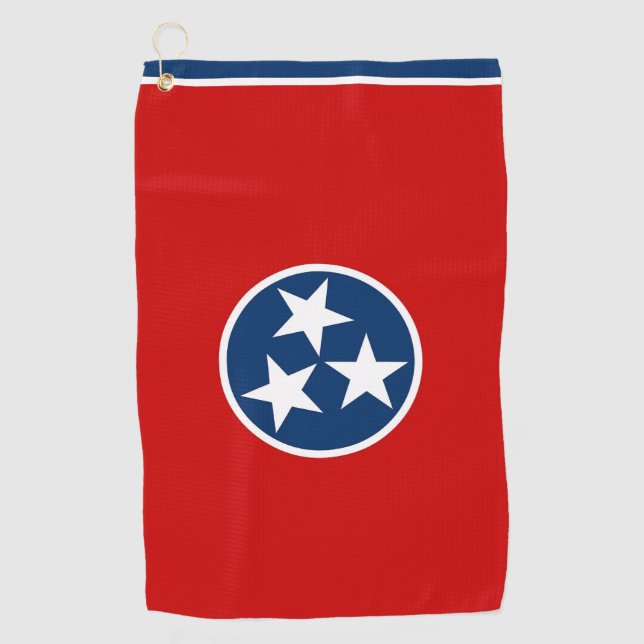Toalla de golf con bandera de Tennessee, Estados U (Anverso)