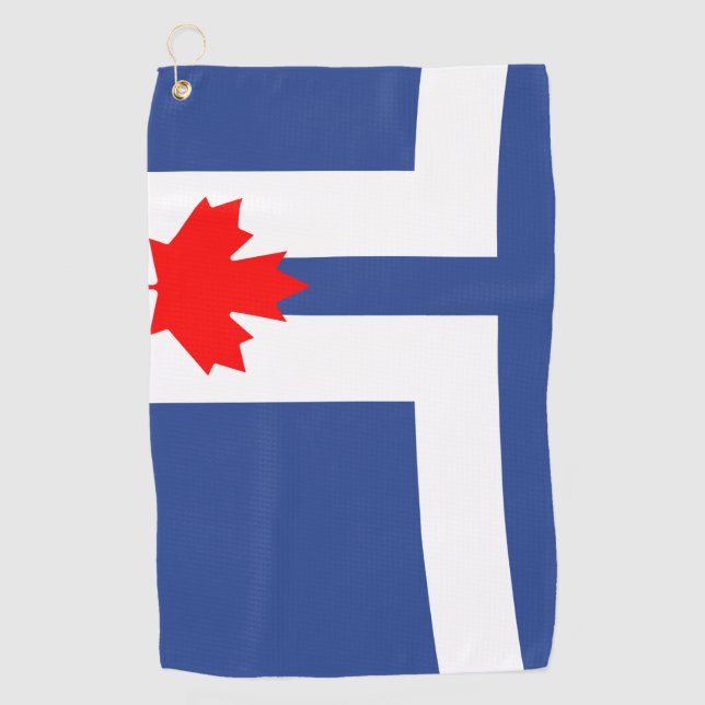 Toalla de golf con bandera de Toronto, Canadá (Anverso)