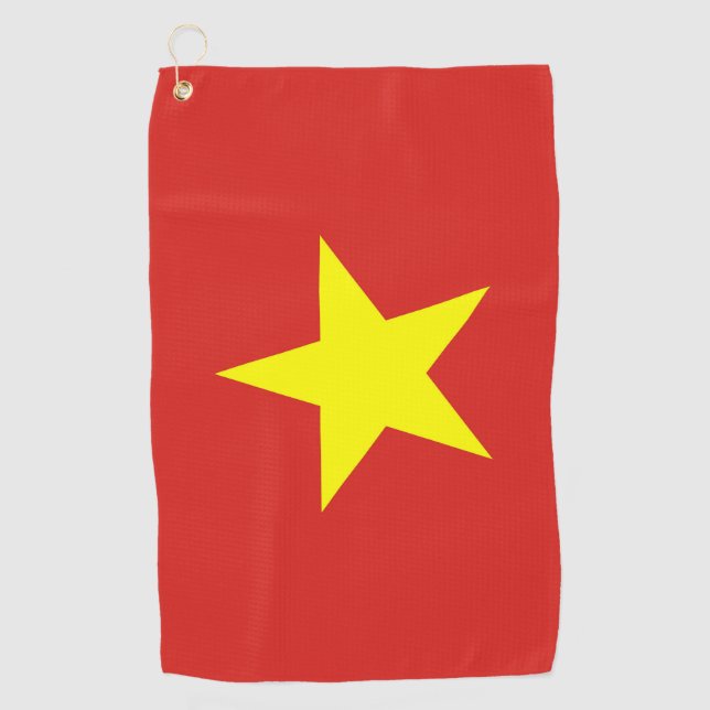 Toalla de golf con bandera de Vietnam (Anverso)