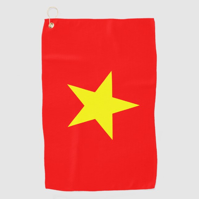 Toalla de golf con bandera de Vietnam (Anverso)