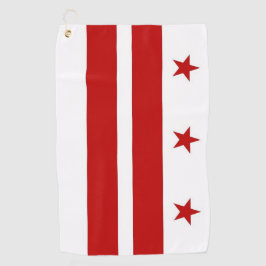 Toalla de golf con bandera de Washington DC, EE.UU