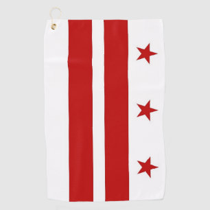 Toalla de golf con bandera de Washington DC, EE.UU