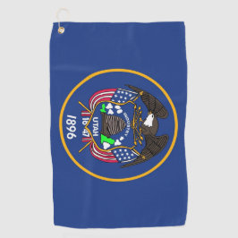 Toalla de golf con bandera del estado de Utah, Est
