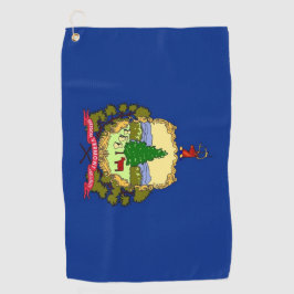 Toalla de golf con bandera del estado de Vermont,
