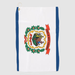 Toalla de golf con bandera del estado de Virginia