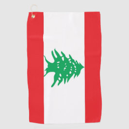 Toalla de golf con bandera del Líbano