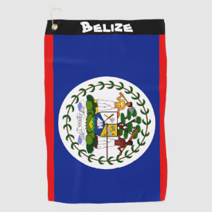 Toalla de golf con bandera del país de Belice