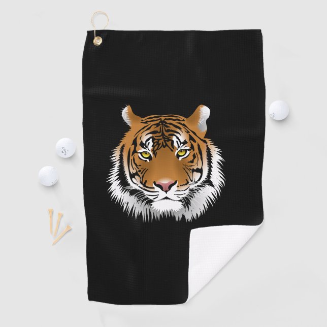 Toalla de golf con cara de tigre  (In situ)