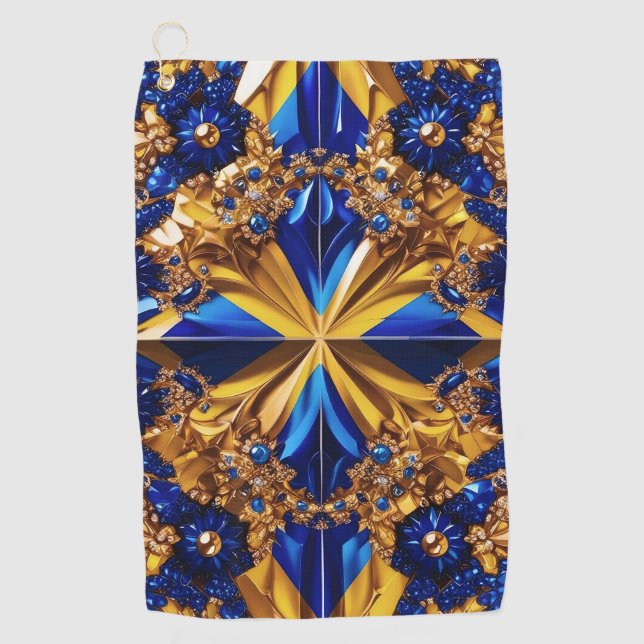 Toalla de golf con colores suecos (Anverso)