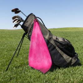 Toalla de golf con efecto de nubes magenta
