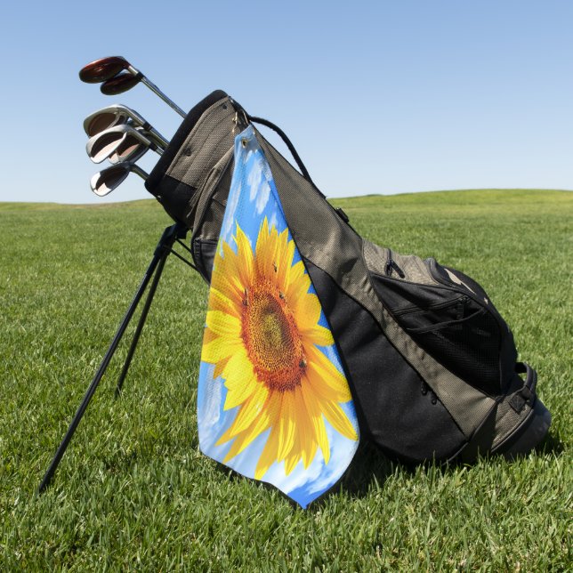 Toalla de Golf con Girasol (Verde)